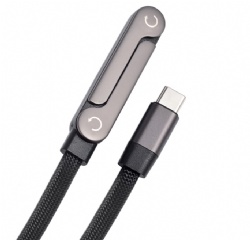 2 in 1 type c cable with phone stand