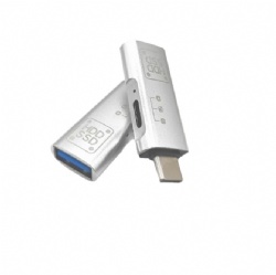 New Type-C to USB3.0 OTG Adapter, Type-C Male to USB A Female + Type-C Female Converter, Plug & Play for iPhone15, Huawei, U Disk, Mouse, Keyboard