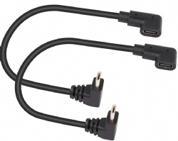 Up Angle 90 Degree Male to Right Angle 90 Degree Female USB C Cable for Laptop.Tablet.Mobile Phone
