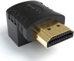 270 Degree Angle (Right Angle) from HDMI A Socket to HDMI A Plug 19-pin | Converter 1080p Full HD 4K Ultra HD