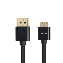 Cabletolink Factory Metal Mini HDMI C male to HDMI A male audio/video cable