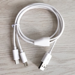 2*USB Type C male to USB 2.0 A power charge cable 2021