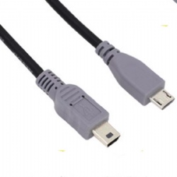 Mini usb 5pin male to Micro usb 5pin male data power charge cable