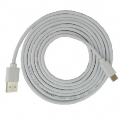 2m white color USB 2.0 A male to USB 2.0 C male data transfer power charge cable top quality 480mbps top quality