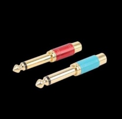 6.5mm male to RCA Female stereo audio adapter